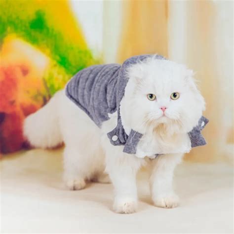 Pet Costume Clothes Cats Wear Coats Novelty Blouse Autumn Stuff For Cat ...