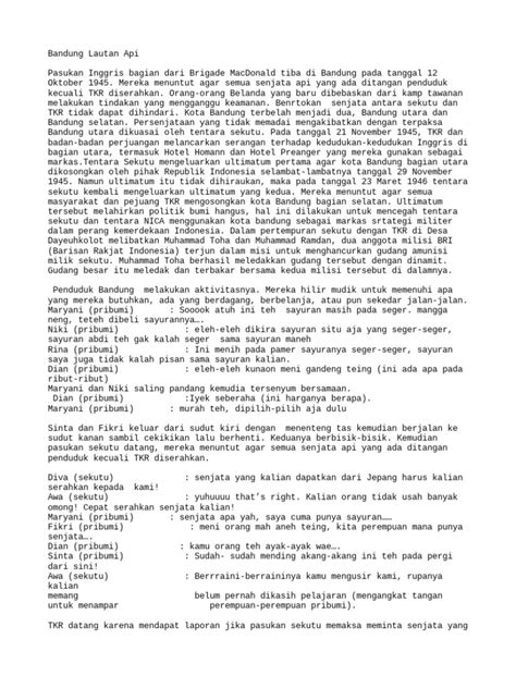 Bandung Lautan Api | PDF