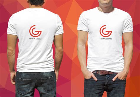 Free T-Shirt Mockup for Logo Branding - Graphic Google - Tasty Graphic ...