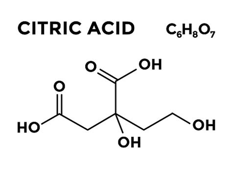 Citric Acid Structural Sceletal Chemical Formula Stock Illustration ...