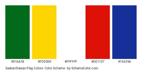 Saskatchewan Flag Colors Color Scheme » Flags » SchemeColor.com