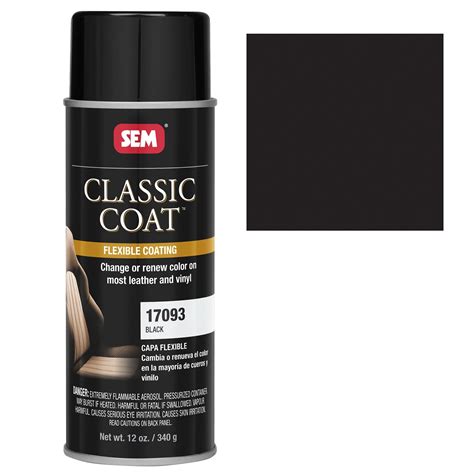 SEM Paint Leather Vinyl Black Aerosol 12 oz. Ea 17093 - Walmart.com