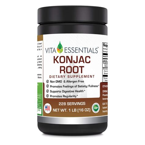 Vita Essentials Konjac Root Powder, 16 Ounce- Buy Online in United Arab ...