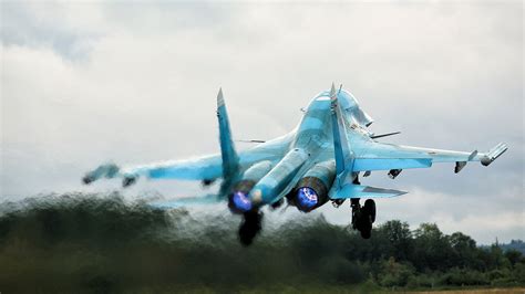 Download Warplane Aircraft Jet Fighter Military Sukhoi Su-34 HD Wallpaper