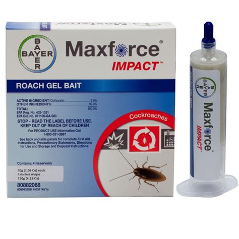 Maxforce Impact Roach Gel Bait quickly controls roaches