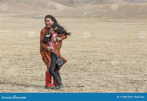 Mongolian Nomad People in Rural Area of Mongolia Editorial Stock Image ...