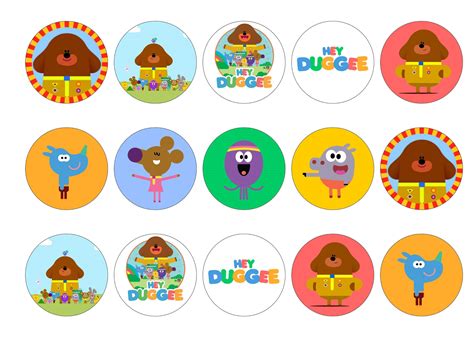 Hey Duggee Characters, Clipart, For Stickers, Digital File, Pdf, Jpeg ...