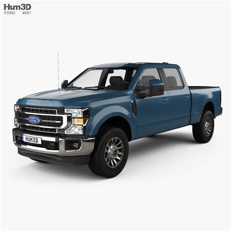 Ford F-250 Super Duty Crew Cab Short bed Lariat 2022 3D model ...