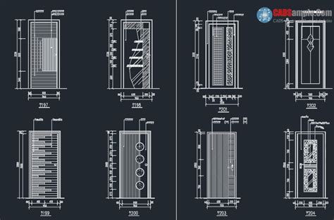 Door Detail Block Autocad Dwg 2 | Autocad, Door detail, Hotel floor plan