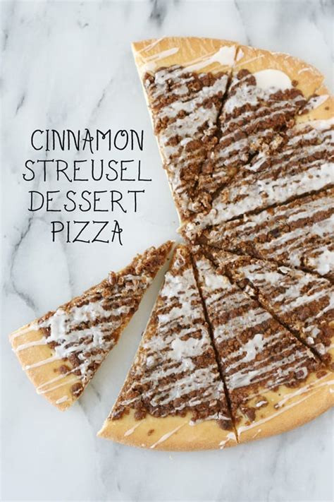 Cinnamon Streusel Dessert Pizza - Glorious Treats