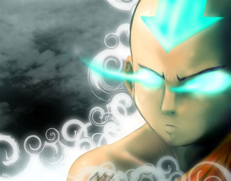 Anime Avatar The Last Airbender Glowing Eyes Anime Boys Aang Wallpaper ...