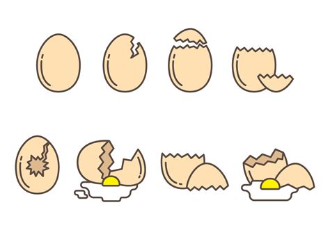 Free Broken Egg Vector Collection 166393 Vector Art at Vecteezy