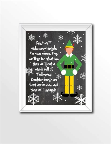 Buddy the Elf Quotes Buddy the Elf Christmas Movie - Etsy