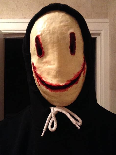 Smiley mask I made today. : r/creepy