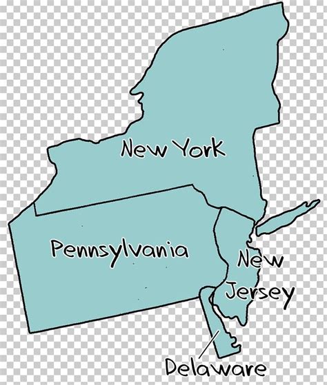 Original Middle Colonies (New York, Pennsylvania, New Jersey, Delaware ...