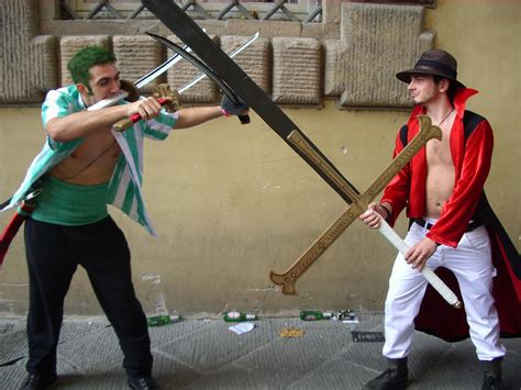 zoro vs mihawk by RoronoaZoro77 on DeviantArt