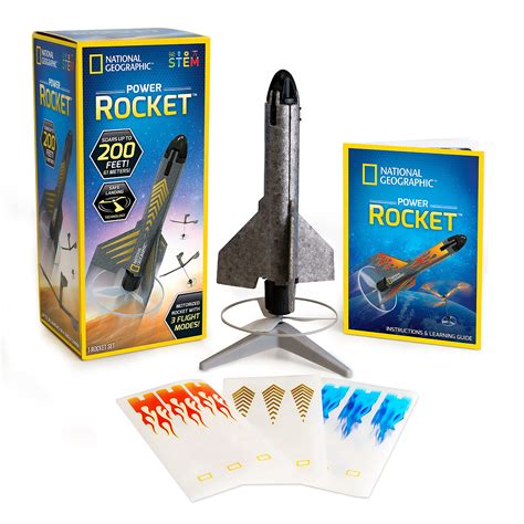 NATIONAL GEOGRAPHIC Rocket Launcher for Kids – Motorized Air Rocket ...