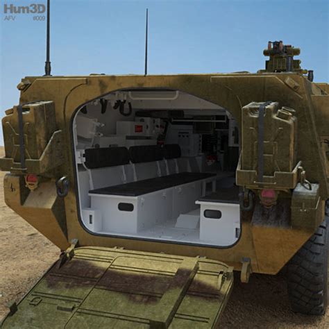 M1126 Stryker ICV with HQ interior 3D model | CGTrader