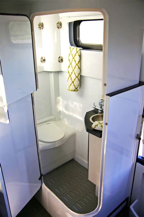 Camper bathroom, Motorhome interior, Motorhome