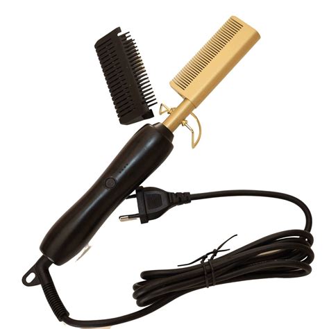 Hot Comb - Electric Straightening Hot Comb for Hair and Wigs Men/Woman ...