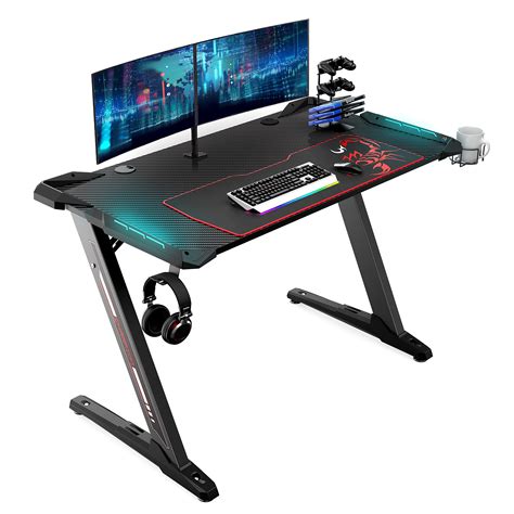 Buy EUREKA ERGONOMIC Gaming Desk Z Shaped Home Office Computer Desk ...