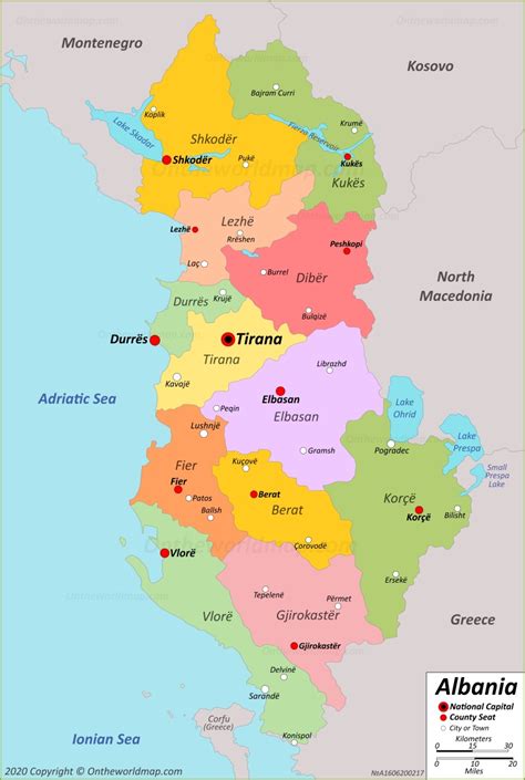 Albania Map | Detailed Maps of Republic of Albania