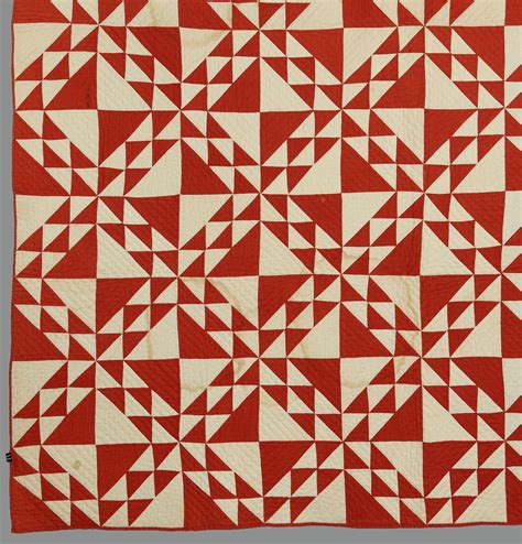 Lot 644: East TN Red & White Pieced Cotton Quilt | Case Auctions