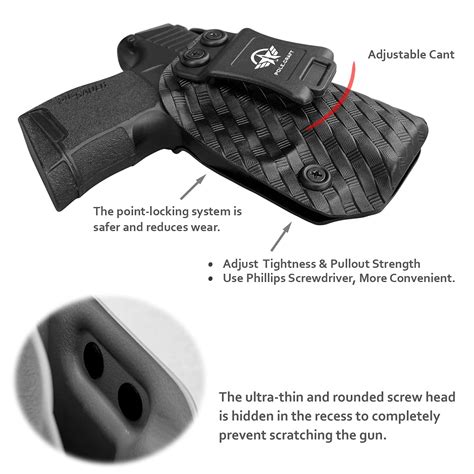 PoLe.Craft P365 Holster, Carbon Fiber Kydex Holster IWB for sig P365 ...