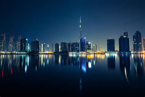 Dubai Skyscrapers Emirates UAE Night 5k Wallpaper,HD World Wallpapers ...