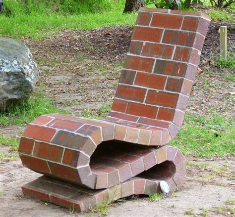 brick chair | Brick design, Brick decor, Brick art