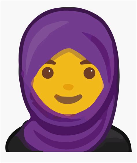 Hijab Emoji Png, Transparent Png - kindpng