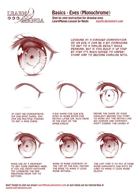 Learn Manga Basics: Eyes-BW by Naschi.deviantart.com on @deviantART ...