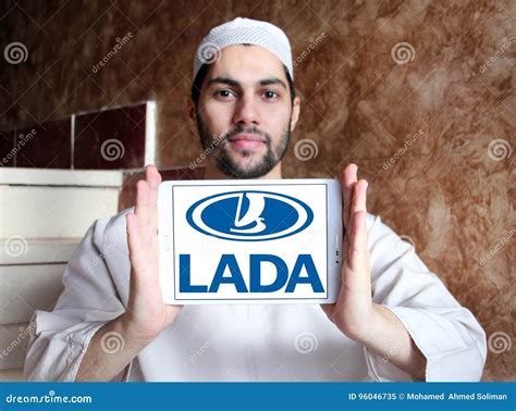 Lada car logo editorial image. Image of producer, trademark - 96046735