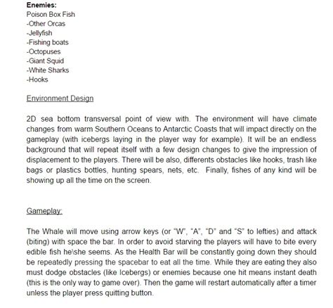 Game Design Document Completed! - THE ART OF GAME DESIGN