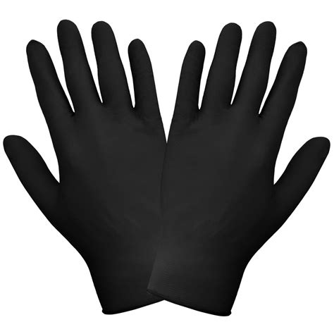 Black Nitrile Gloves Bulk - Box of 100 (X-Large) | Motor Supply Co