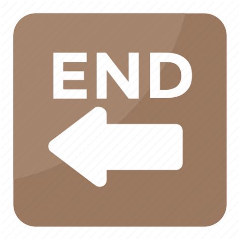 End arrow, end arrow emoji, end arrow symbol, end sign, leftward arrow icon