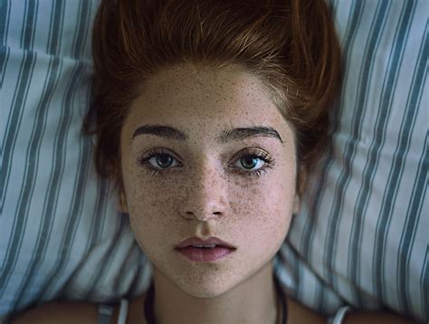 Girl Face With Freckles | High Resolution Photography