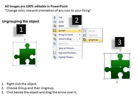 Editable 4 Pieces Puzzle Chart For PowerPoint Slides And Diagrams