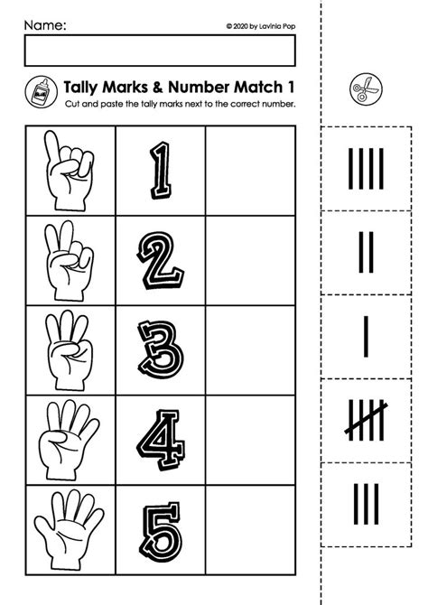 Tally Marks 1 To 10 Worksheet