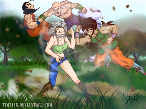 Hakiza and Tien vs Jiuniang and Yamcha by timz115 on DeviantArt