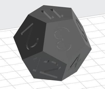 12 sided dice free 3D model 3D printable | CGTrader