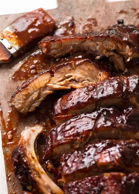 Oven Pork Ribs With Barbecue Sauce | dinrecipes