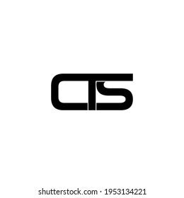 Cts Letter Original Monogram Logo Design Stock Vector (Royalty Free ...