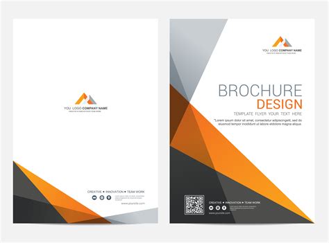 Brochure Layout template, cover design background 556912 Vector Art at ...