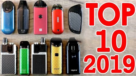 TOP 10 BEST POD SYSTEMS FOR 2019 [OVER 50 VAPE PODS TESTED] - YouTube