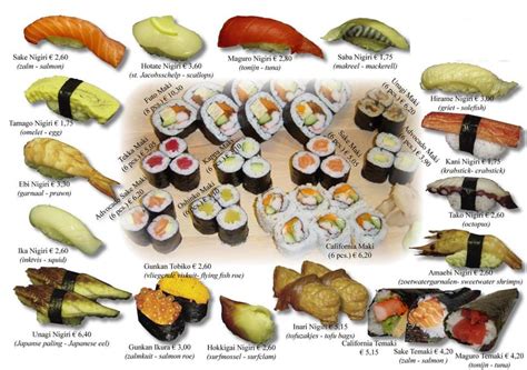 Types of Sushi | OSMSushi.com