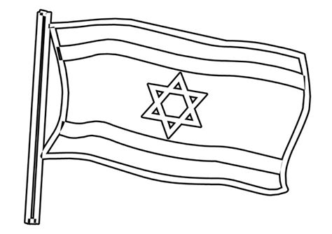 Coloring page Israel flag - img 22930. | Flag coloring pages, Israel ...