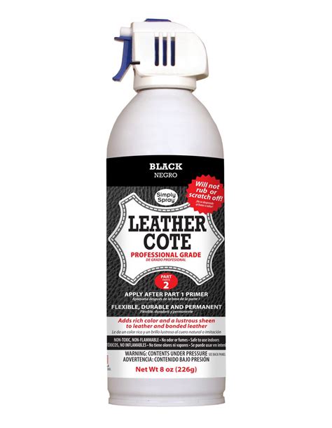 Leather Cote Simply Spray Paint Black