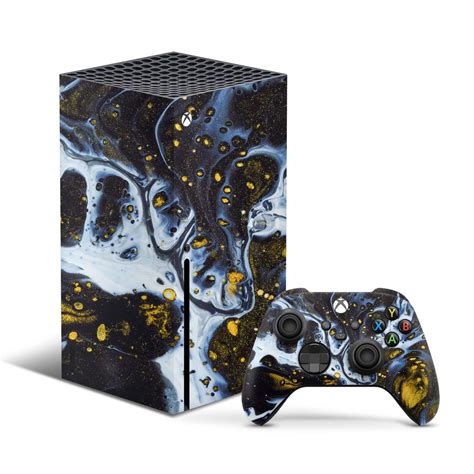 Black Marble Xbox Series X Skin Gold Xbox Series S Decal Blue | Etsy