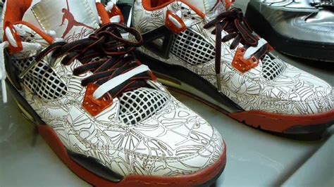 $17 Fake Jordan laser 4 - YouTube